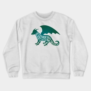 Green Dragon - Fantasy Butcher Cuts of Meat Crewneck Sweatshirt